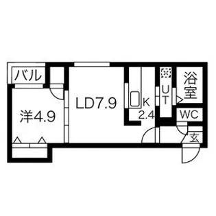 アベニール E.5【4階】の間取り