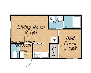 ポーザ宮の沢【1階】の間取り