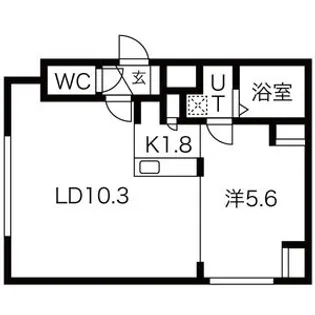 コラージュ琴似【2階】の間取り