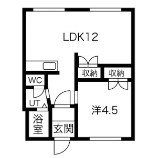 レジデンスふれあい【4階】の間取り
