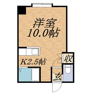 シャルマン豊平【206号室】の間取り
