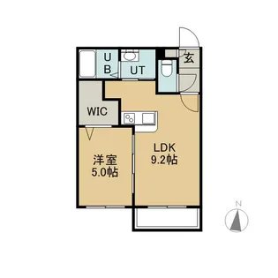 アビターレ北円山【205号室】の間取り