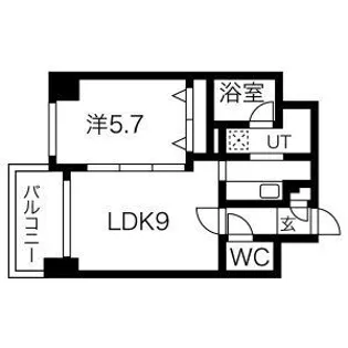 ブラントゥール伏見【203号室】の間取り