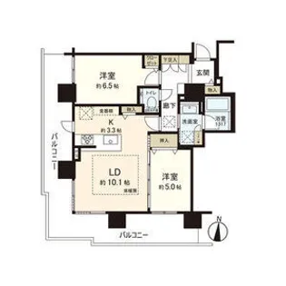 ブランズタワーアイム札幌大通公園【2階】の間取り