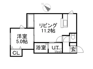 ルレーブ西町【103号室】の間取り
