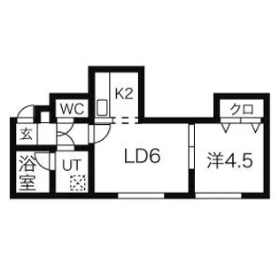 アビタ琴似【3階】の間取り