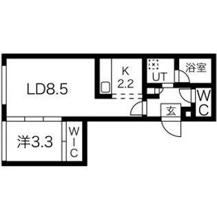 ウインダムヒル南5条【2階】の間取り
