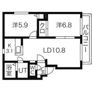 パークサイド【3階】の間取り