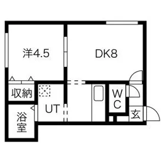 ヴェルデュール中央【205号室】の間取り