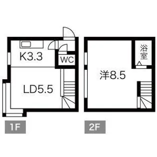 エスコートK12【103号室】の間取り