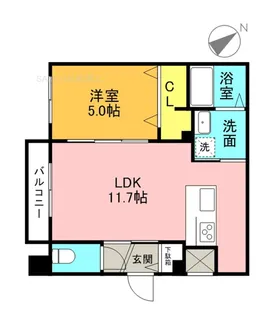グランメール本郷通13【2階】の間取り
