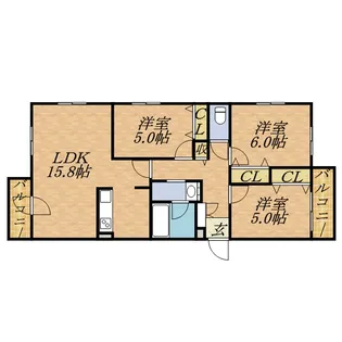 オペラ【502号室】の間取り