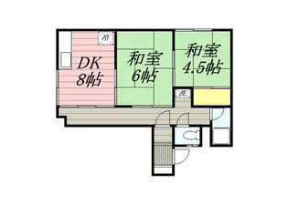 鈴木ハイツ【2階】の間取り