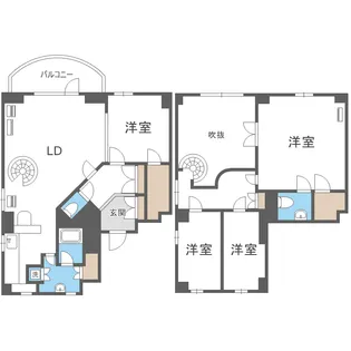 アーティストハウス裏参道【4階】の間取り