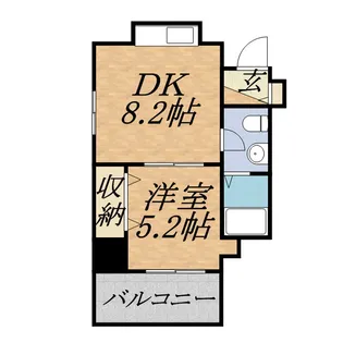 ライズ円山【8階】の間取り