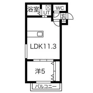 リベルタ北円山【3階】の間取り