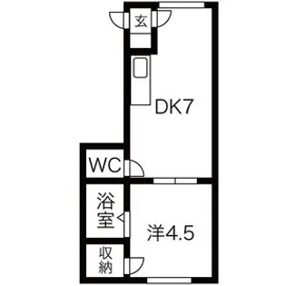 中神マンション【3-C号室】の間取り