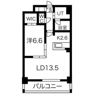 ラフォーレ月寒中央【5階】の間取り