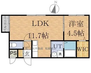 レジーナ南4条【2階】の間取り