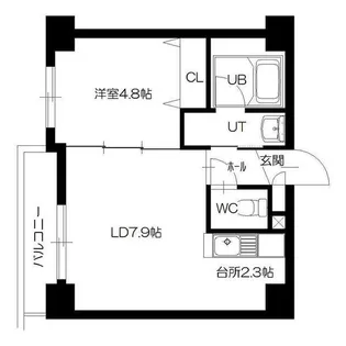 SーFORT札幌北5条【9階】の間取り