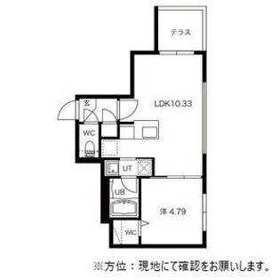 NORDESTA旭ヶ丘(ノルデスタ旭ヶ丘)【0106号室】の間取り