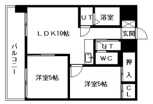 けいほくレジデンス【801号室】の間取り