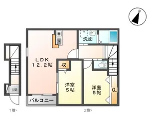 KAHITO 018【201号室】の間取り