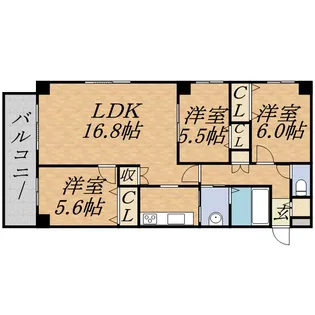 コンフォリア北三条【11階】の間取り