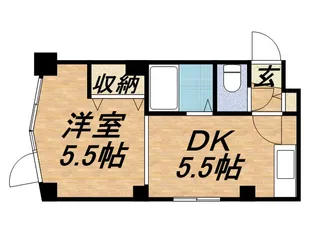 メゾンドボワール円山【1階】の間取り