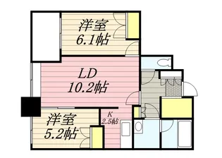 ラフィネタワー札幌南3条【14階】の間取り