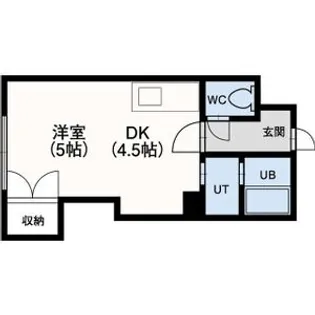 フラット蒼【3階】の間取り