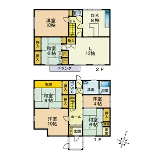 北海道札幌市中央区南十条西17丁目【一戸建】の間取り