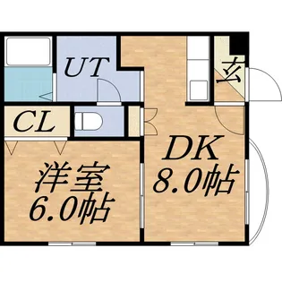 ノヴァ宮の森【302号室】の間取り