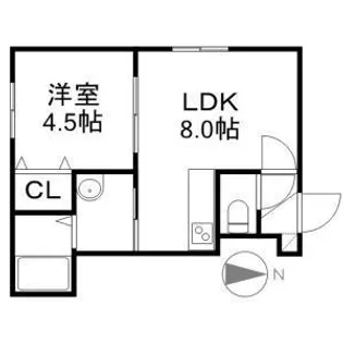ステラ南5条【103号室】の間取り