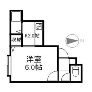 コート山鼻【102号室】の間取り