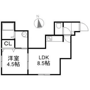 ノートル南6条【2階】の間取り