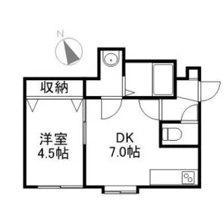 フラッツ中島公園【101号室】の間取り