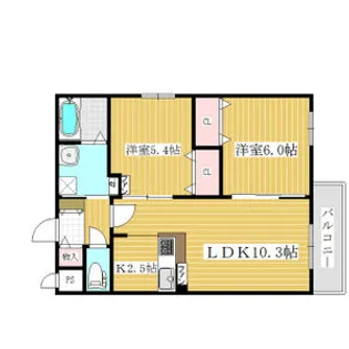 ART HILL KOTONI【5階】の間取り