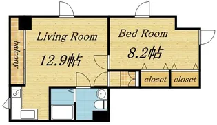 ネオ・アージュ大通西【8階】の間取り
