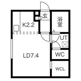 ECOFLATS中島公園【2階】の間取り