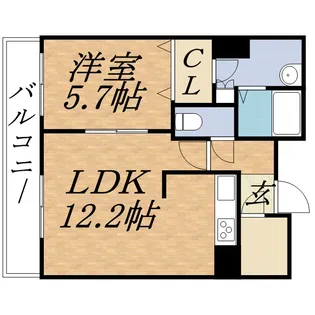 プライムメゾン南2条【13階】の間取り