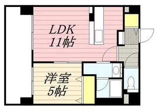 マストライフ知事公館【5階】の間取り