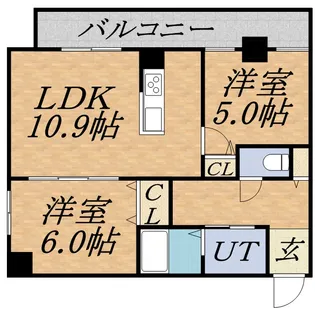 KDXレジデンス南三条【11階】の間取り