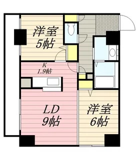 KDXレジデンス南三条【0710号室】の間取り