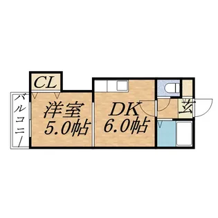 ドミニオン宮の森【0203号室】の間取り