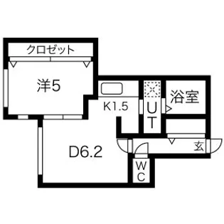 植物園テラス【3階】の間取り