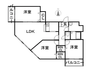 BELLA VISTA旭ヶ丘【4階】の間取り