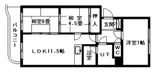 メビウス323【3階】の間取り