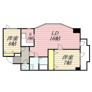 ノール旭ヶ丘【7階】の間取り