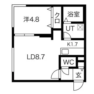 プライムコート発寒南【3階】の間取り